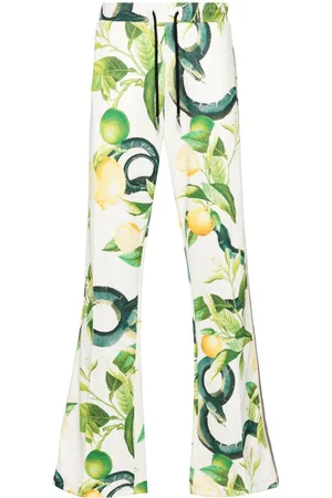 Roberto Cavalli Straight-leg snake-print track pants