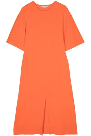Ferragamo Women Long dress with kimono sleeves Orange