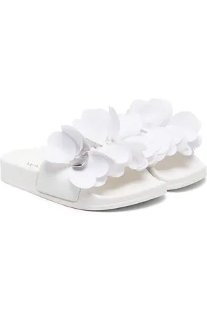 MONNALISA Logo-plaque open-toe slides