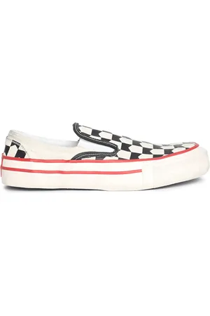 Rhude Checked slip-on sneakers