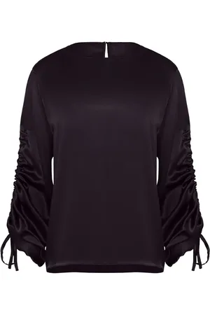 Uma Raquel Davidowicz Drawstring silk blouse