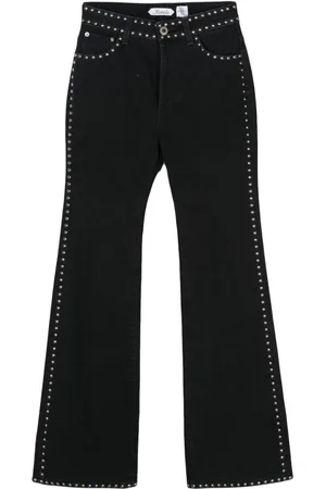 Lanvin X Future mid-rise flared jeans