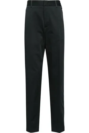 Fendi Logo-appliqué straight-leg trousers