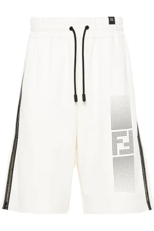 Fendi Side-stripe track shorts