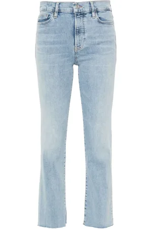 Frame High-rise straight-leg jeans