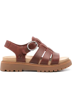 Timberland Logo-debossed leather sandals