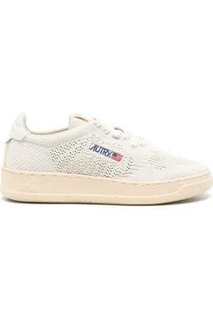 Autry Logo-patch open-knit sneakers