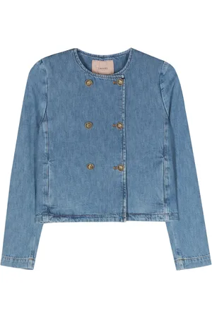 Twin-Set Double-breasted denim jacket