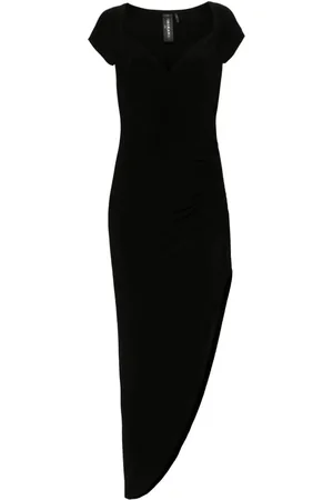 Norma Kamali Cap-sleeves asymmetric dress