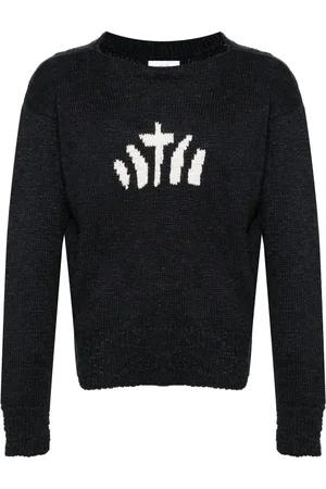 VISVIM Intarsia-knit silk-blend jumper
