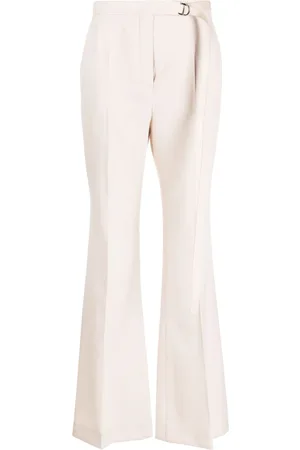 Fendi High-waisted wool flared trousers