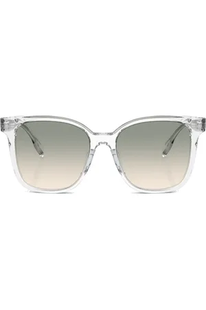Tory Burch Logo-plaque oversize-frame sunglasses