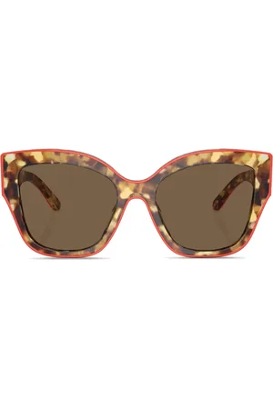 Tory Burch Logo-plaque cat-eye frame sunglasses