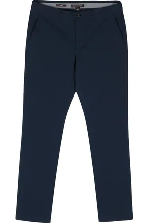 Michael Kors Seersucker straight-leg trousers