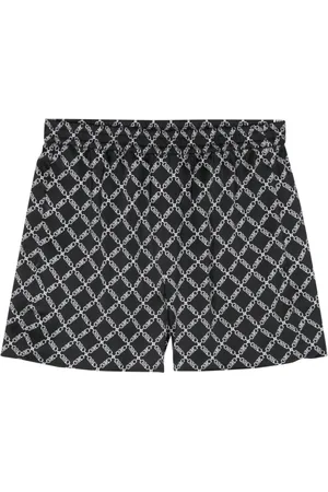 Michael Kors Empire logo-print satin shorts