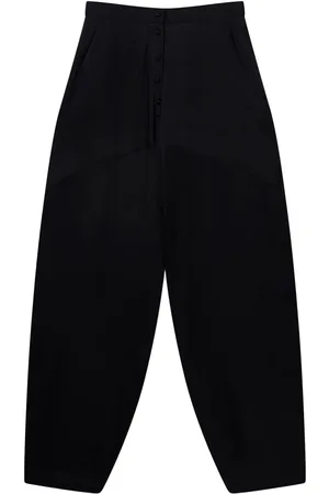 Stella McCartney Panelled satin tapered trousers
