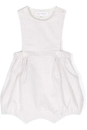 Tartine Et Chocolat Gingham-pattern seersucker shorties