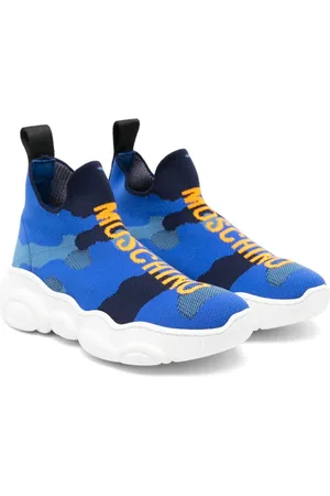 Moschino Logo-jacquard slip-on sneakers