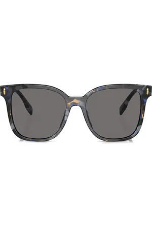 Tory Burch Logo-plaque oversize-frame sunglasses