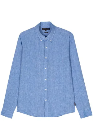 Michael Kors Slub-texture linen shirt