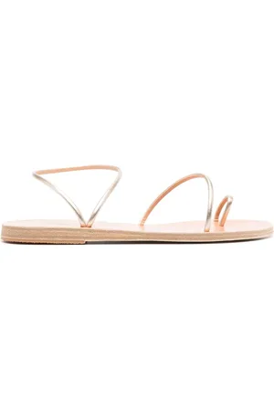 Ancient Greek Sandals Chora metallic-finish sandals