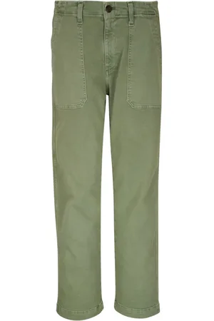 AG Jeans Mid-rise straight-leg jeans