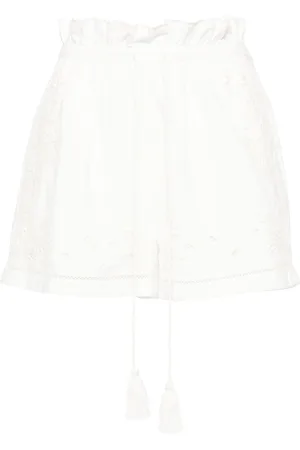 Twin-Set Broderie-anglaise paperbag shorts
