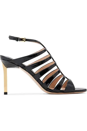 Tom Ford 85mm crocodile-embossed leather sandals