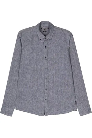 Michael Kors Slub-texture linen shirt