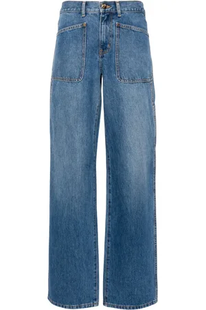 Tory Burch Mid-rise wide-leg jeans