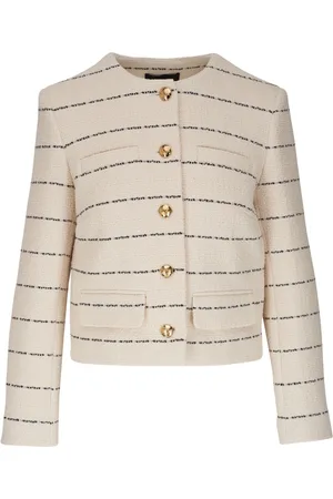 NILI LOTAN Paige bouclé striped jacket