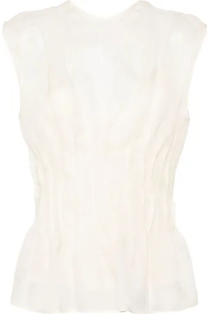 Khaite Westin semi-sheer silk blouse