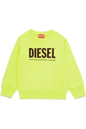 Diesel Kids Straslium logo-embroidered sweatshirt - Orange