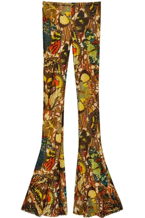 Jean Paul Gaultier Papillon abstract-pattern print trousers