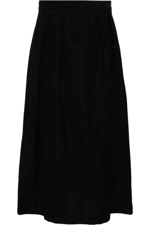 Fabiana Filippi Pleat-detail twill midi skirt