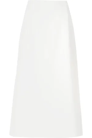 Olympiah Side-slit midi skirt
