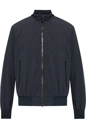 Balmain logo-patch quilted bomber jacket - Black