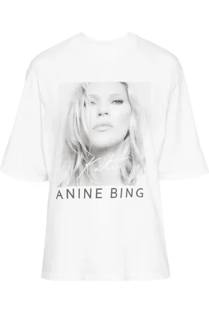 ANINE BING Avi Kate Moss cotton T-shirt