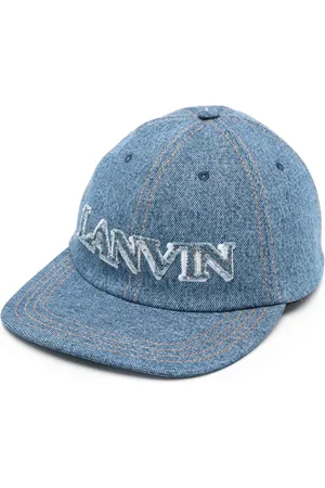 Lanvin Logo-appliqué denim cap