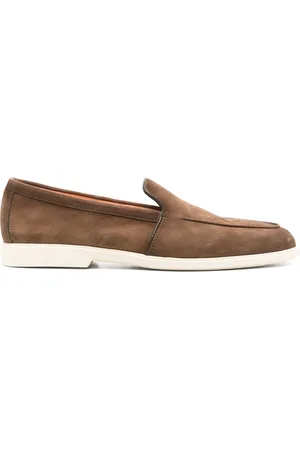santoni Malibu suede loafers