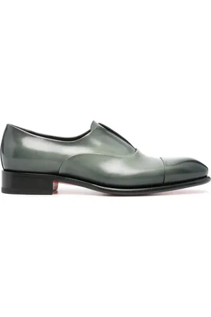 santoni Carter leather boat shoes