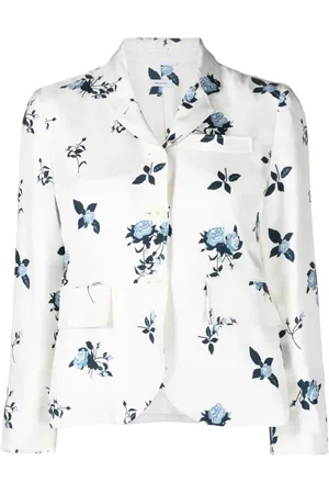 Thom Browne Floral-print silk blazer