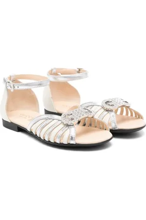 Gucci Logo-plaque leather sandals