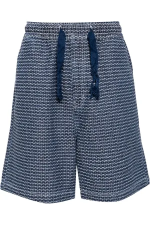 FIVE CM Patterned-jacquard cotton shorts