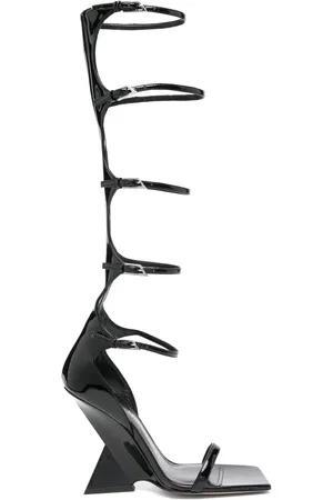 The Attico 110mm patent-leather sandals