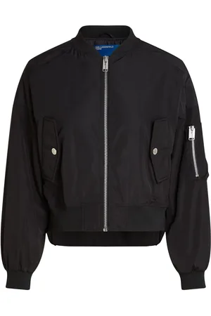 Karl Lagerfeld Logo-appliqu?? bomber jacket