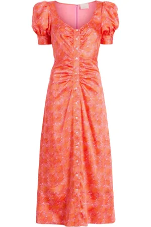 Cinq A Sept Ximena wave-print midi dress