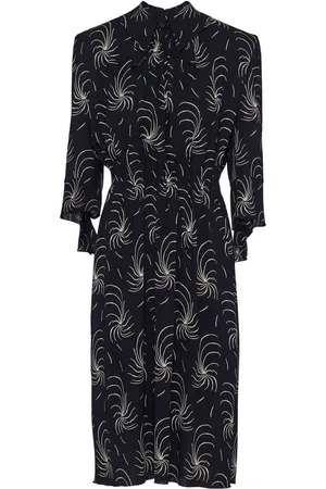 Prada Graphic-print crepe shirtdress
