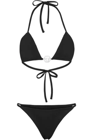 Philipp Plein Logo-plaque triangle bikini set