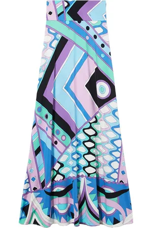 Puccini Vivara-print A-line maxiskirt